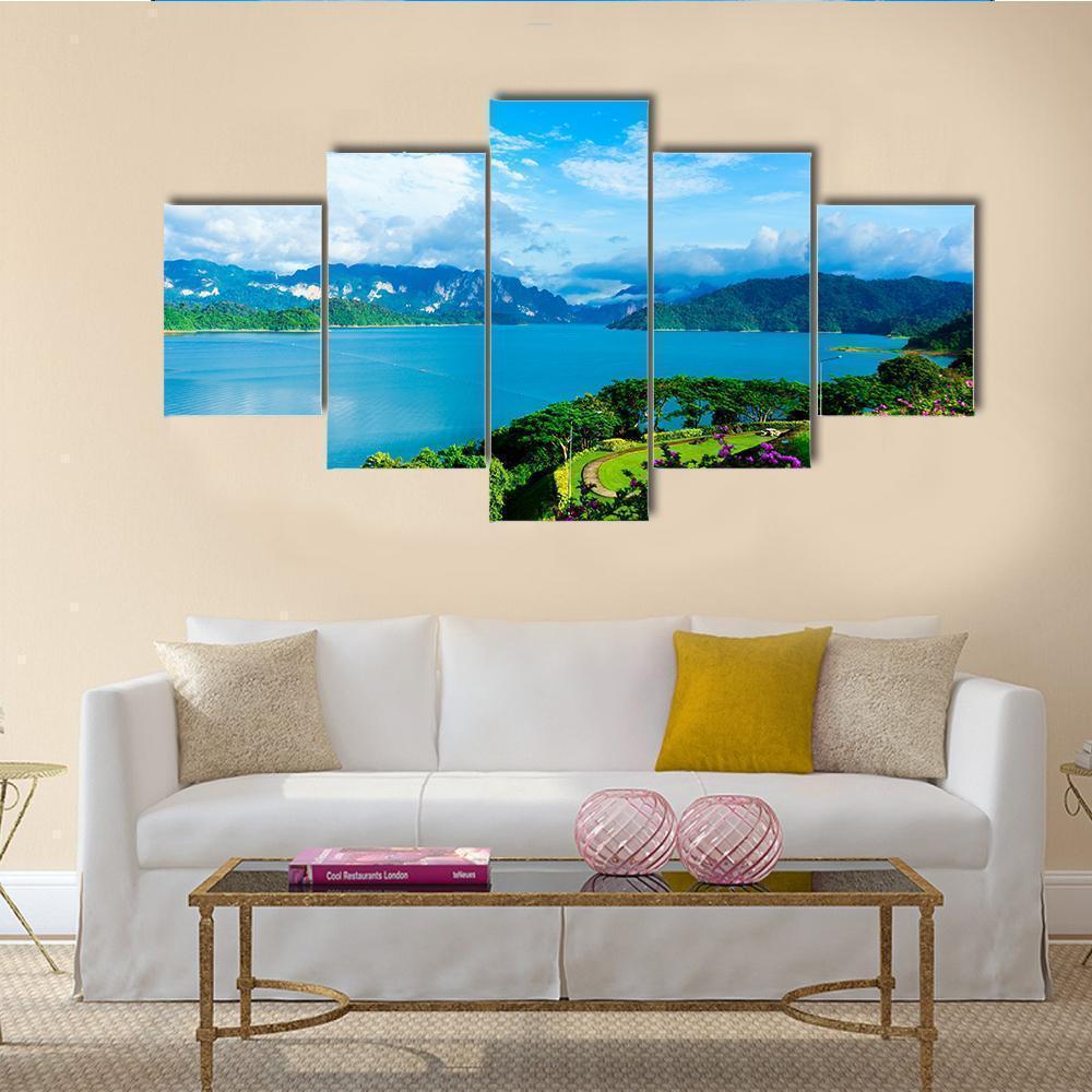 Cheow Lan Dam View At Surat Thani Nature Canvas Wall Art