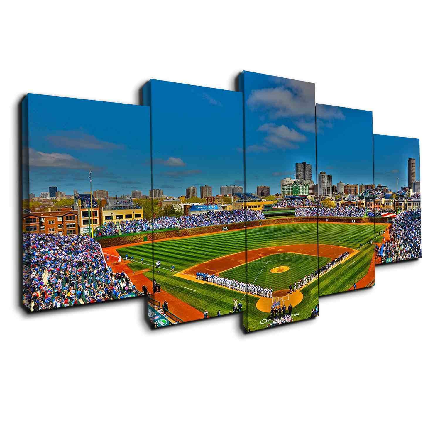 Chicago Baseball Stadium  Baseball Canvas Wall Art