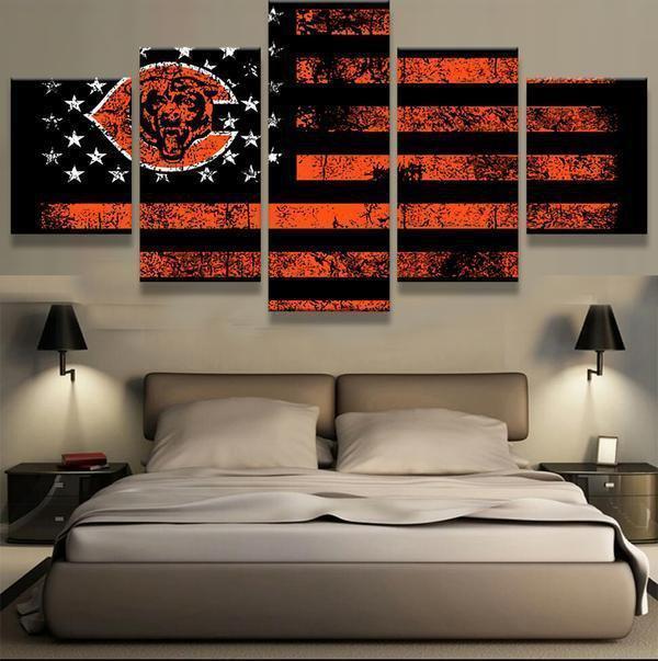 Chicago Bears Football  Football Canvas Wall Art
