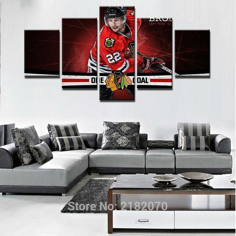 Chicago Blackhawks Star Duncan Keith   Ice Hockey Canvas Wall Art