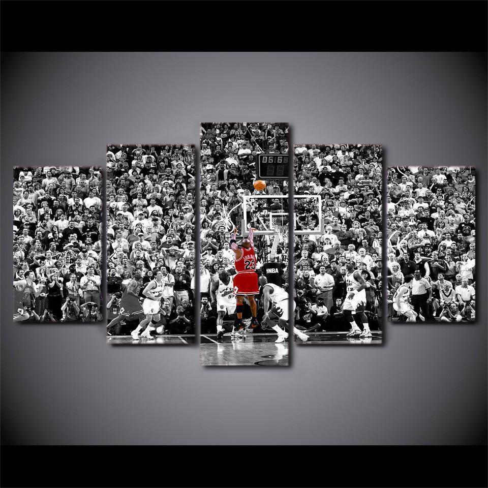 Michael Jordan 23 Chicago Bulls  Basketball Canvas Wall Art