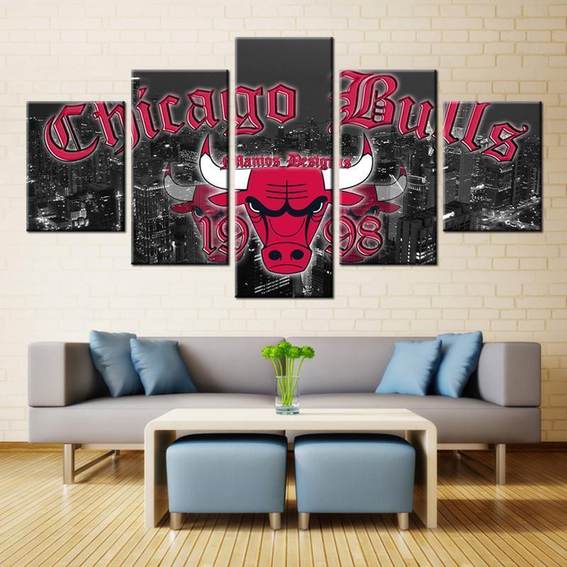 Chicago Bulls NBA Basketball Canvas Wall Art