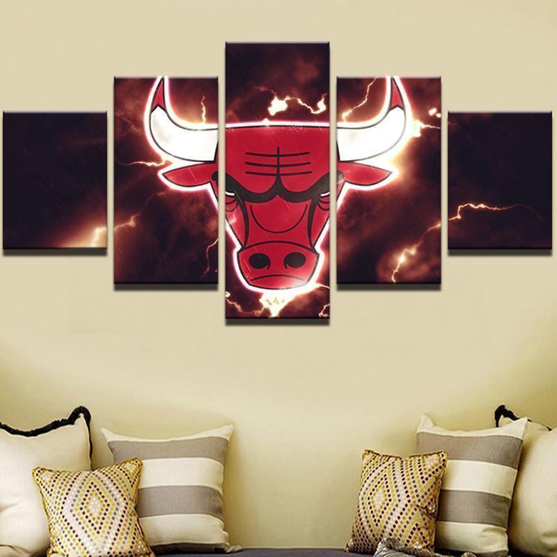 Chicago Bulls NBA Basketball Canvas Wall Art