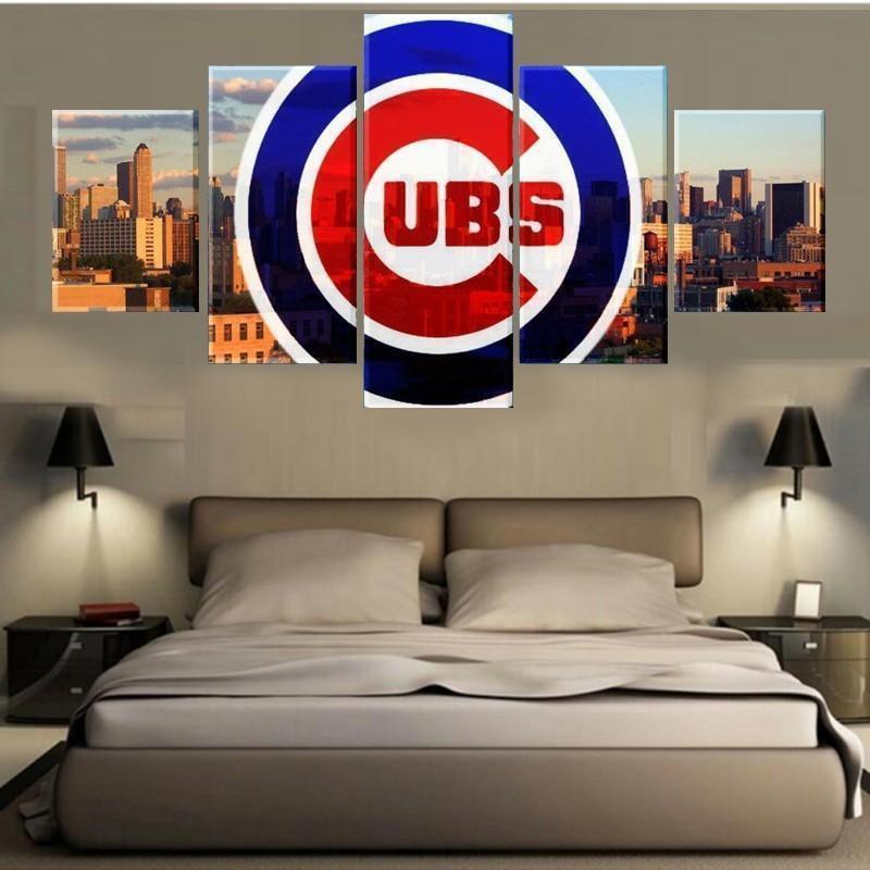 Chicago Cubs City Nature Canvas Wall Art