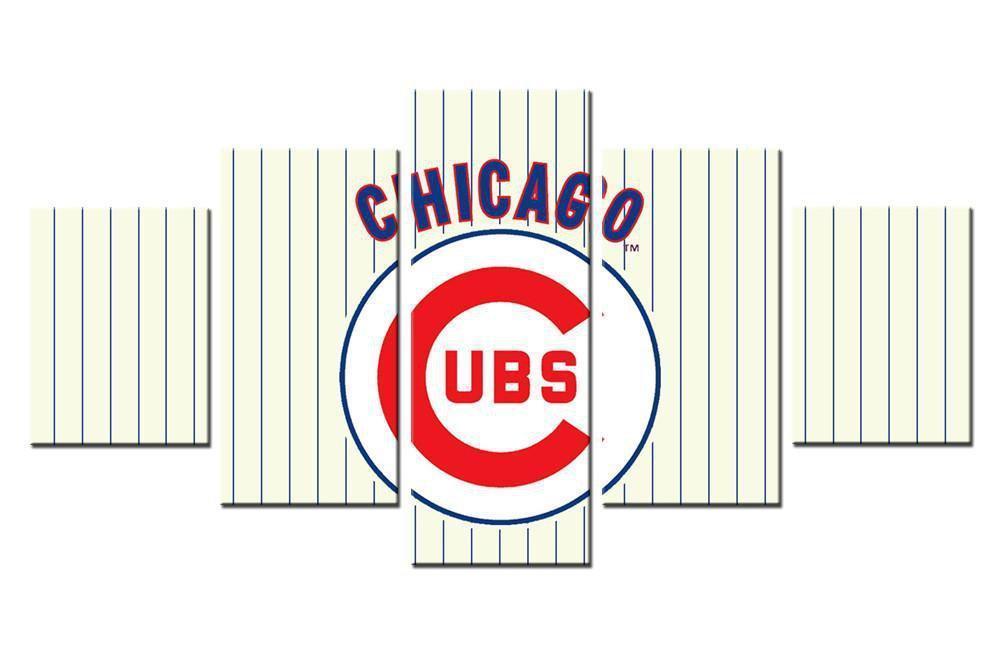 Chicago Cubs Poster  Baseball Canvas Wall Art