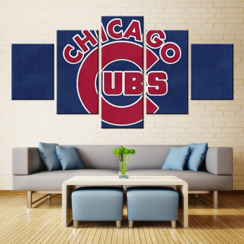 Chicago Cubs Sports Team  Baseball Canvas Wall Art
