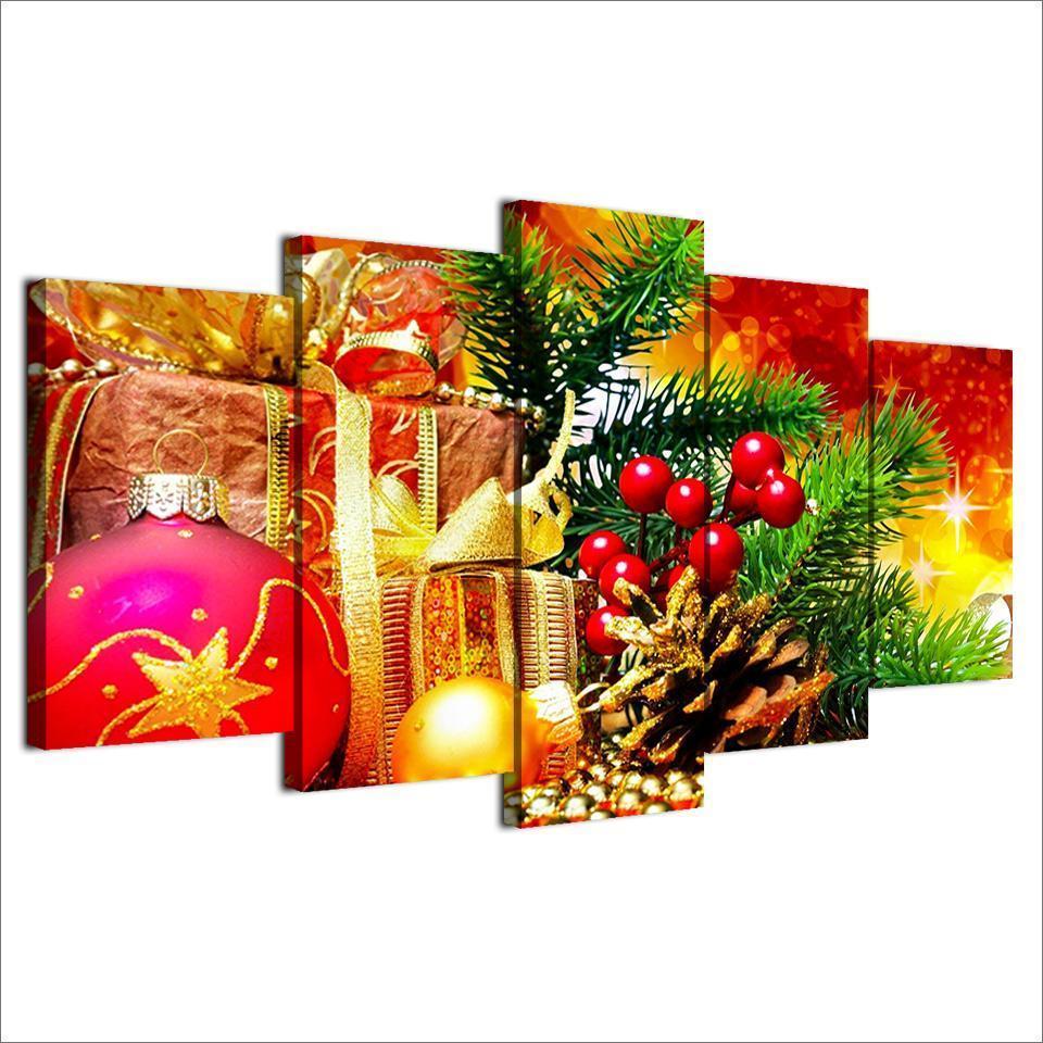 Christmas Gifts Canvas Wall Art