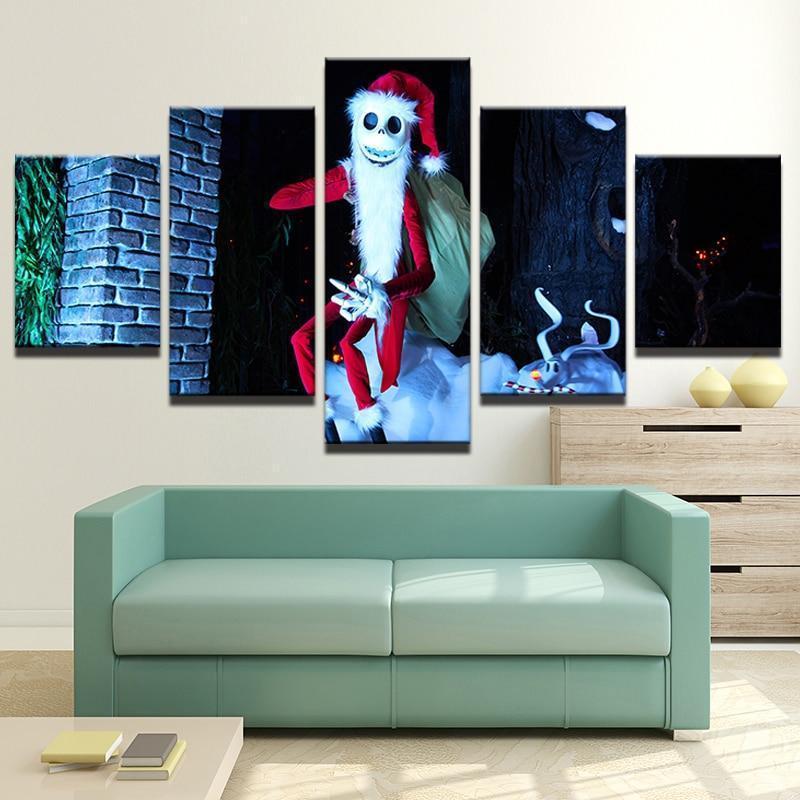 Christmas Horror Santa Claus Occasion Canvas Wall Art