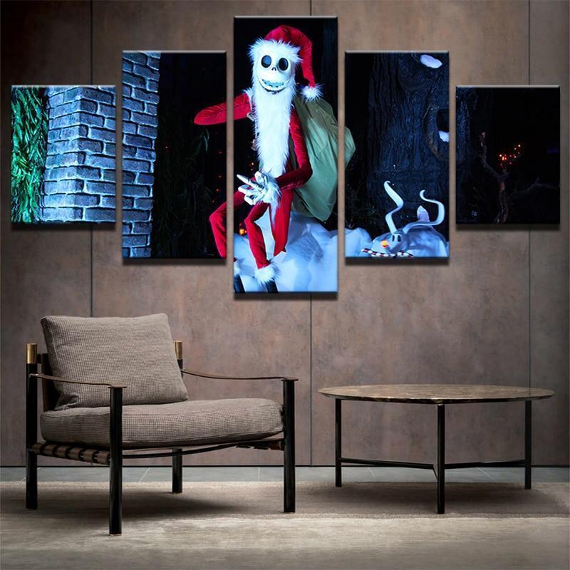 Christmas Horror Santa Claus Occasion Canvas Wall Art