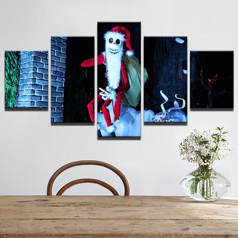 Christmas Horror Santa Claus Occasion Canvas Wall Art