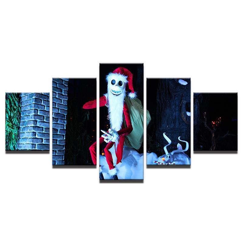 Christmas Horror Santa Claus Occasion Canvas Wall Art