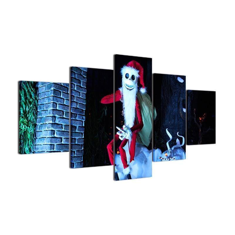 Christmas Horror Santa Claus Occasion Canvas Wall Art