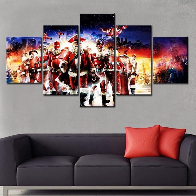Christmas Santa Claus Occasion Canvas Wall Art