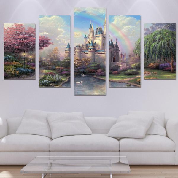 Cinderellas Castle Disney Canvas Wall Art