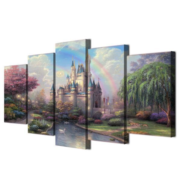 Cinderellas Castle Disney Canvas Wall Art
