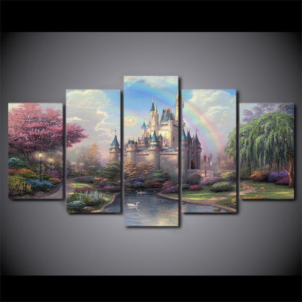 Cinderellas Castle Disney Canvas Wall Art