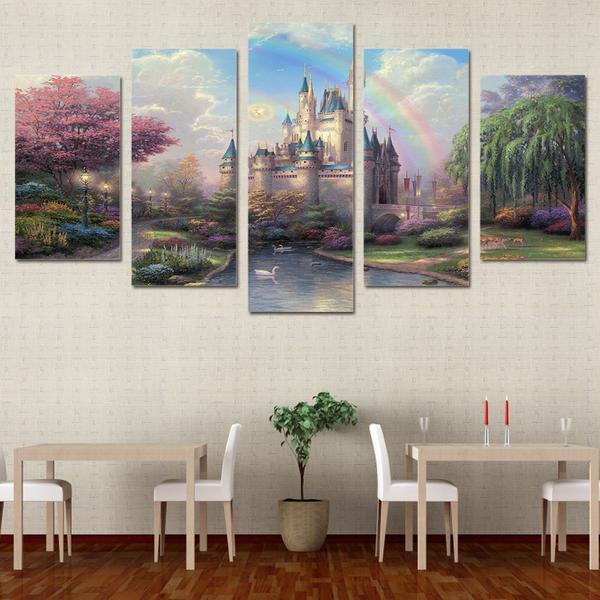 Cinderellas Castle Disney Canvas Wall Art