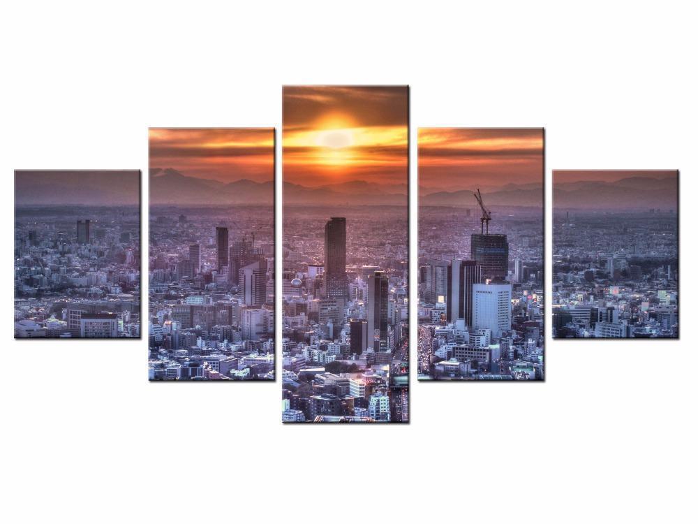 City Landscape Canvas Wall Art