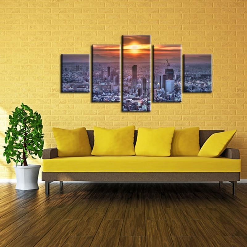 City Landscape Canvas Wall Art