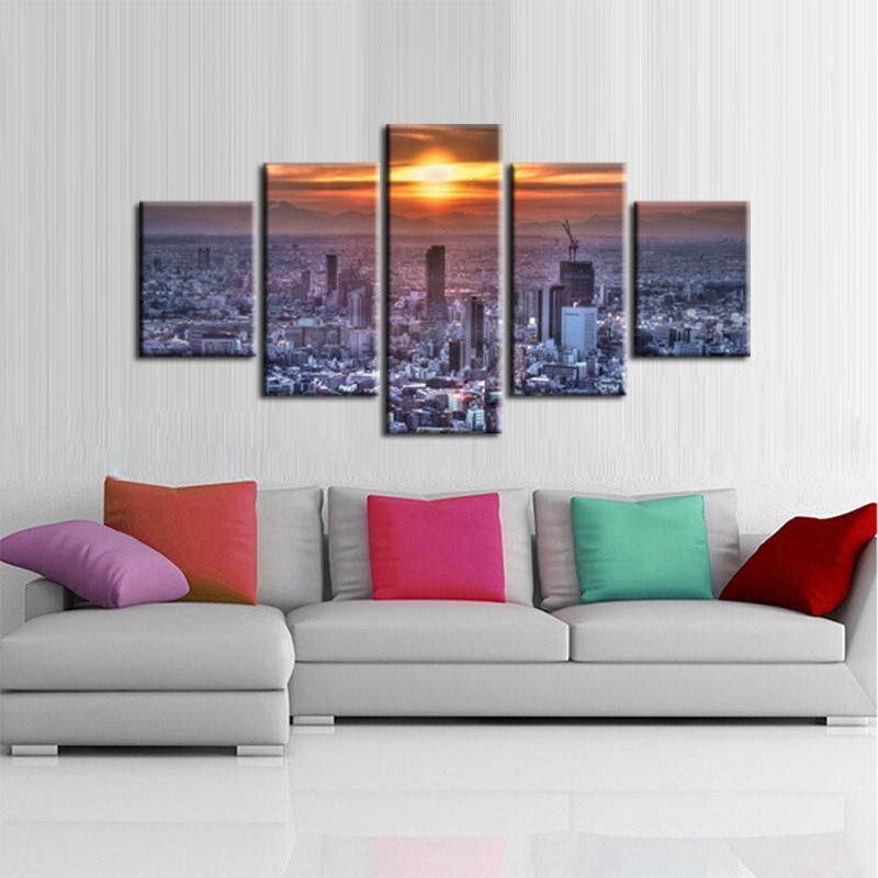 City Landscape Canvas Wall Art