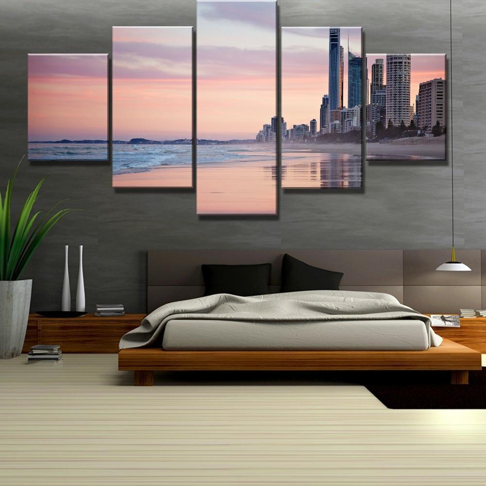 City Meets The Beach Canvas Wall Art