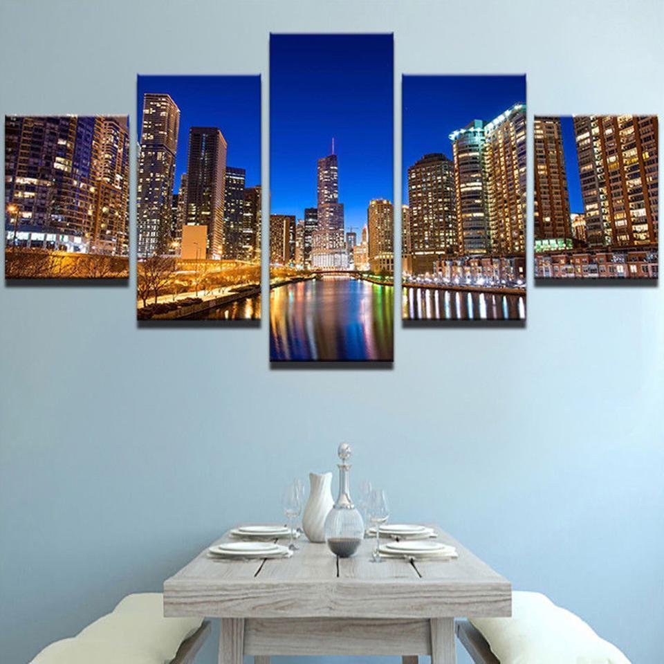 City Scenery Nature Canvas Wall Art