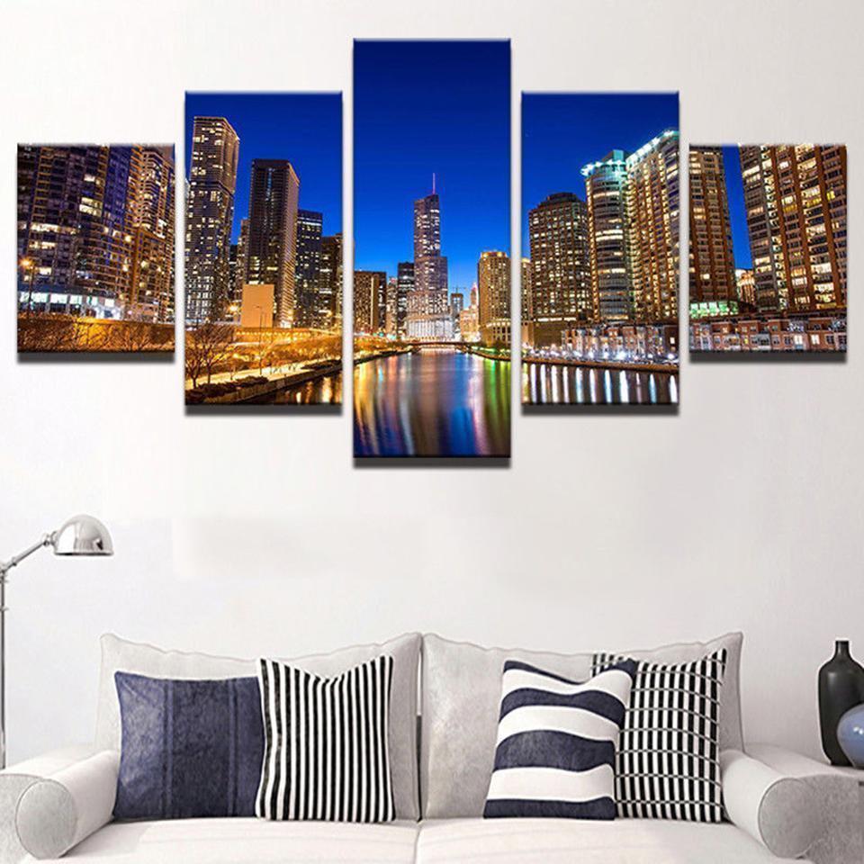 City Scenery Nature Canvas Wall Art