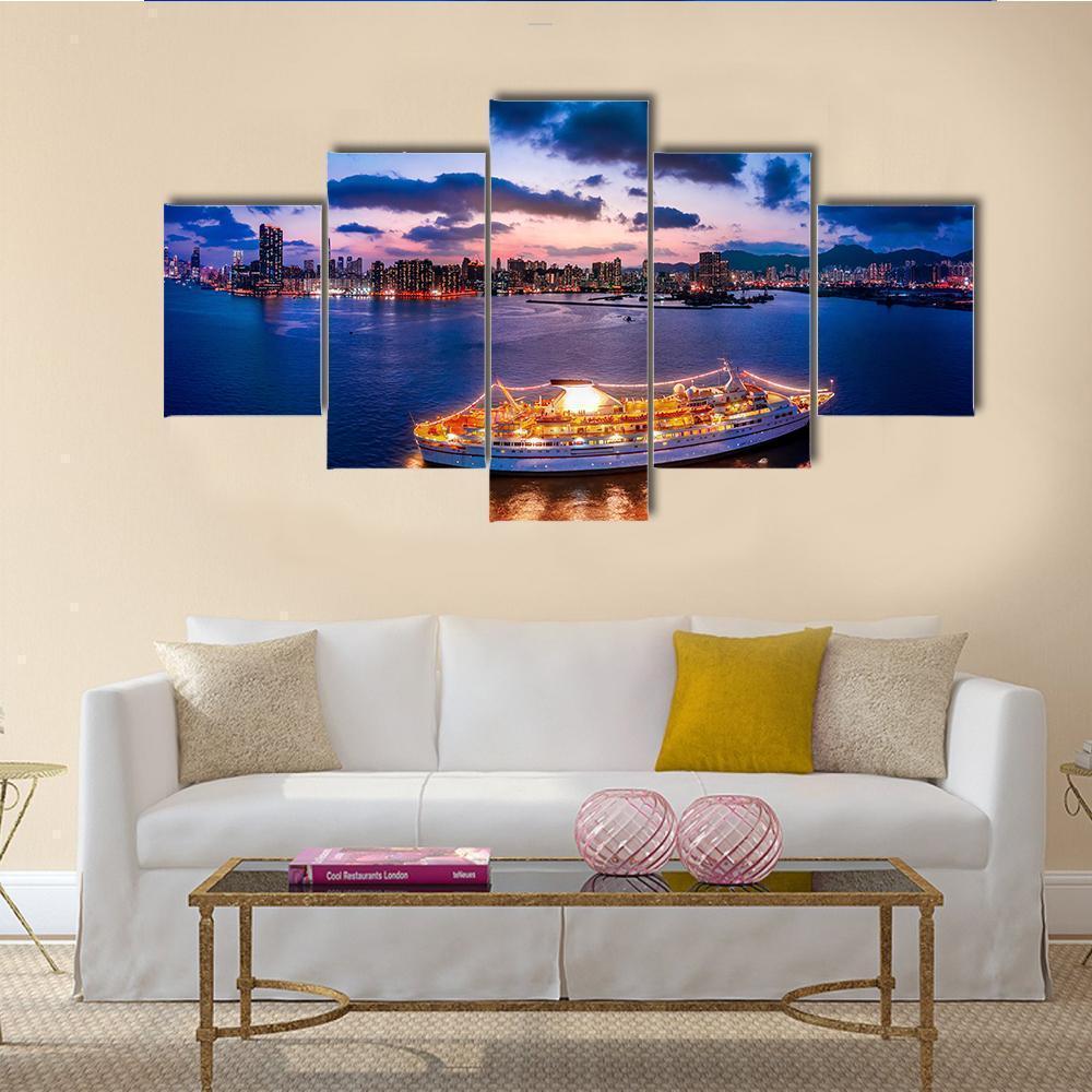 Cityscape Of Kowloon District In China Nature Canvas Wall Art