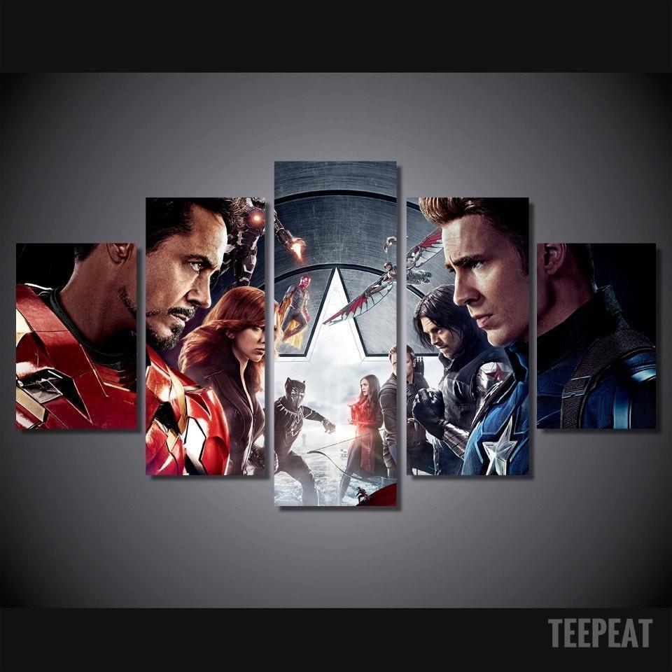 Civil War Marvel Canvas Wall Art