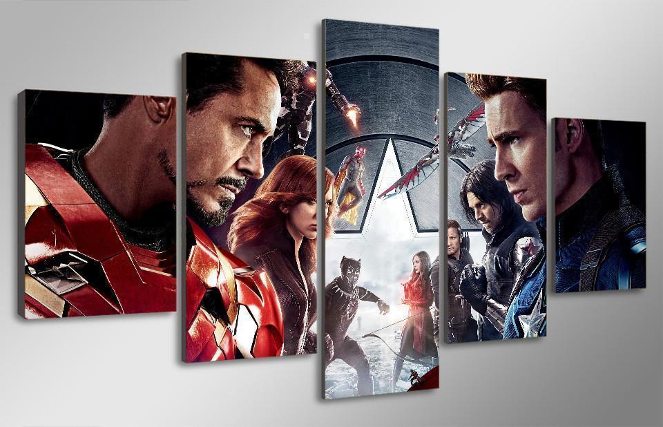 Civil War Marvel Canvas Wall Art