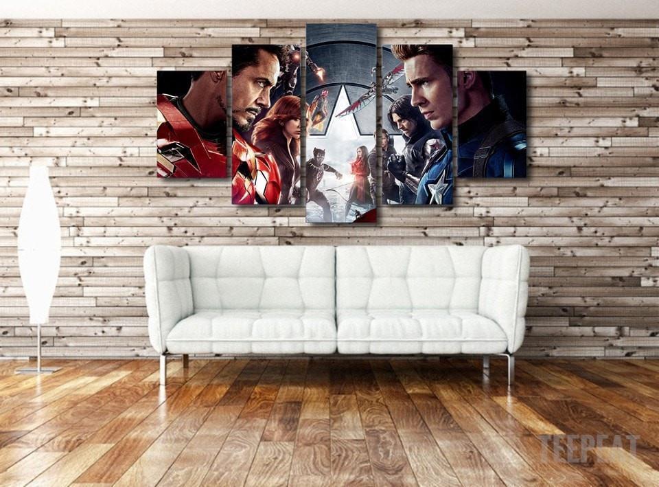 Civil War Marvel Canvas Wall Art