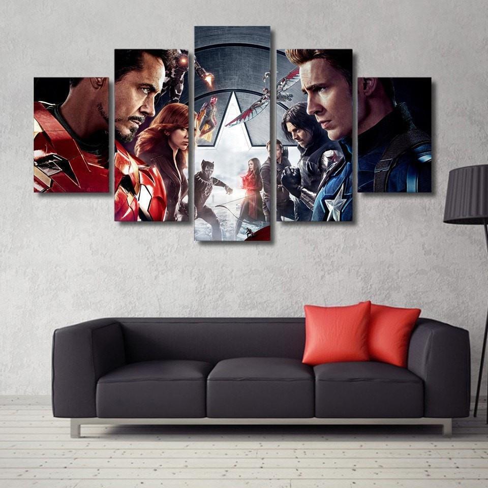 Civil War Marvel Canvas Wall Art