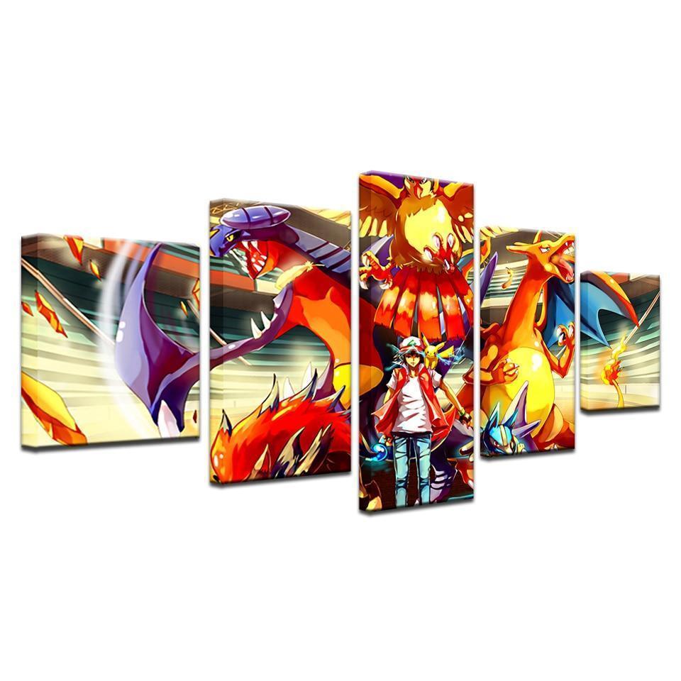 Pokemon Classic Cartoon Anime Canvas Wall Art