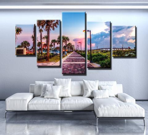 Clear Skys In Florida Nature Canvas Wall Art
