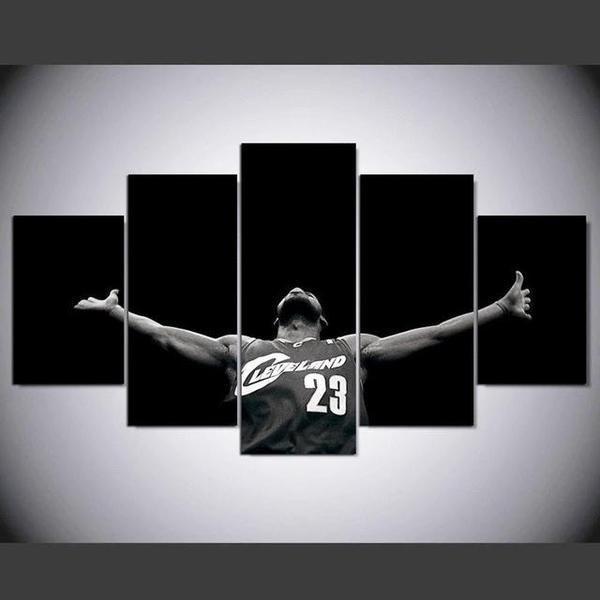 Cleveland Lebron James 23 Celebrity Canvas Wall Art