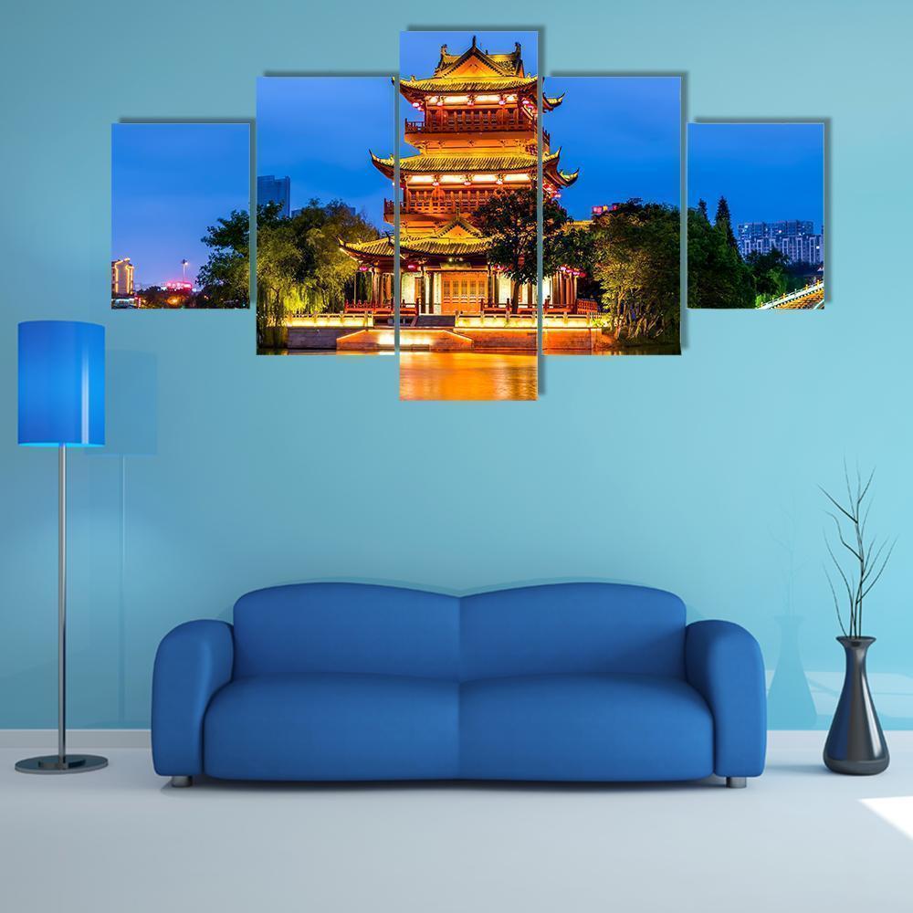 Close-up View Of Qingjiang Pu Building In Huaian Nature Canvas Wall Art