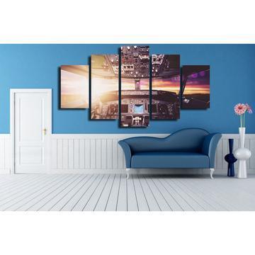 Cockpit Cabin Airplane Canvas Wall Art