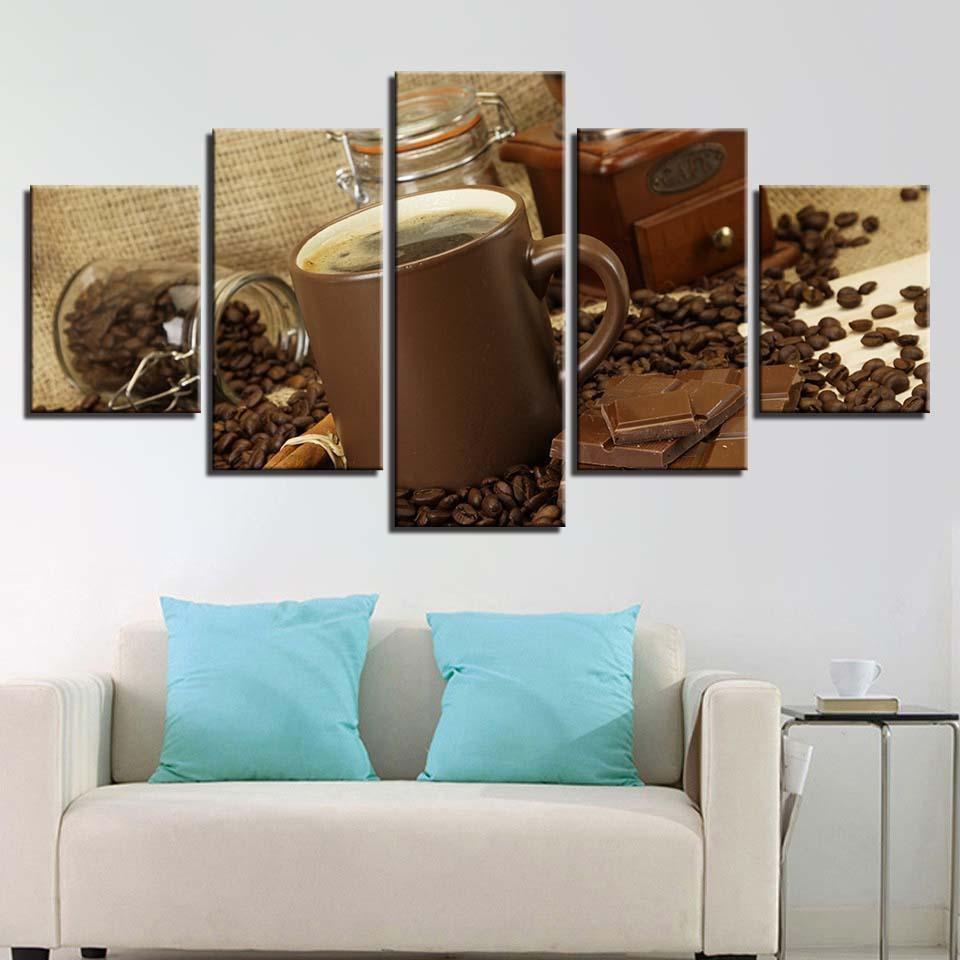 Coffee And Chocolate Nature Canvas Wall Art