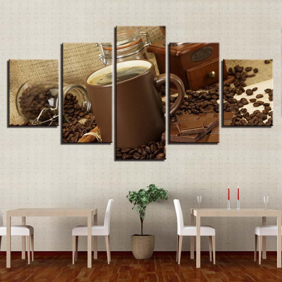 Coffee And Chocolate Nature Canvas Wall Art