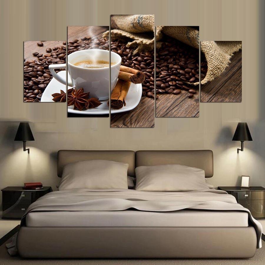 Coffee Cinnamon Kitchen Nature Canvas Wall Art