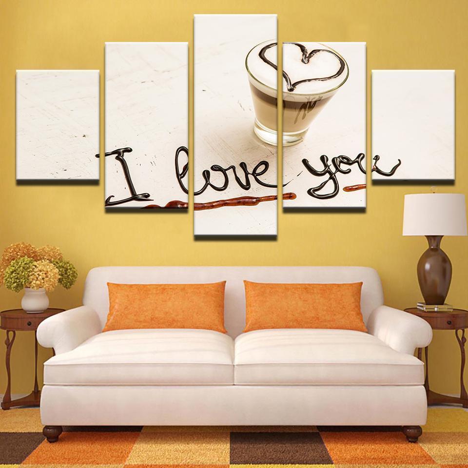 Coffee Love Macchiato Nature Canvas Wall Art