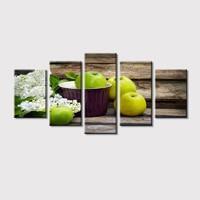 Collection Of Fruits and Vegetables Kitchen Canvas Wall Art