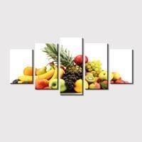 Collection Of Fruits and Vegetables Kitchen Canvas Wall Art