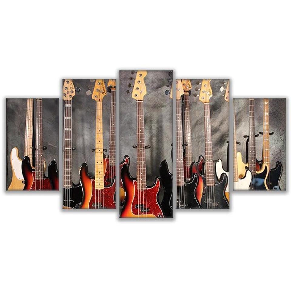 Collection Of Guitars 1 Music Canvas Wall Art