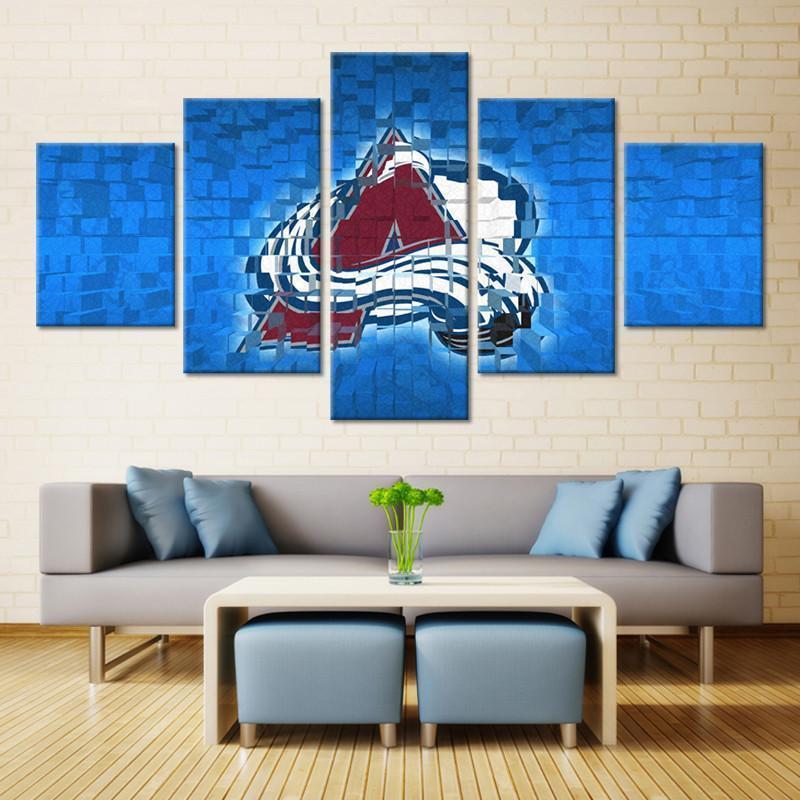 Colorado Avalanche Logo 4   Ice Hockey Canvas Wall Art