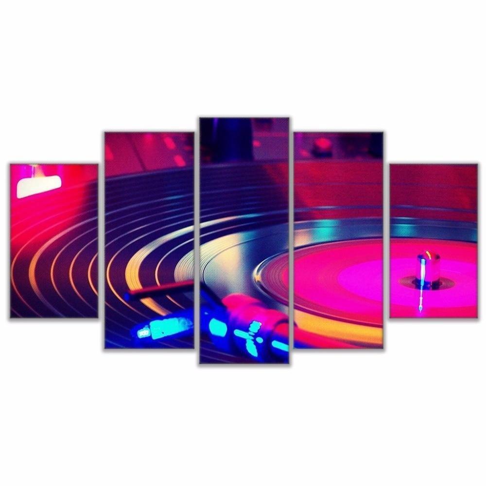Colorful DJ Music Canvas Wall Art
