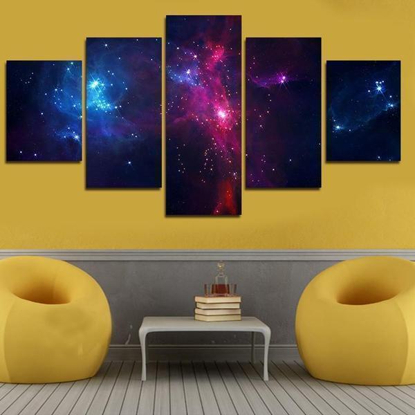 Colorful Universe Space Canvas Wall Art