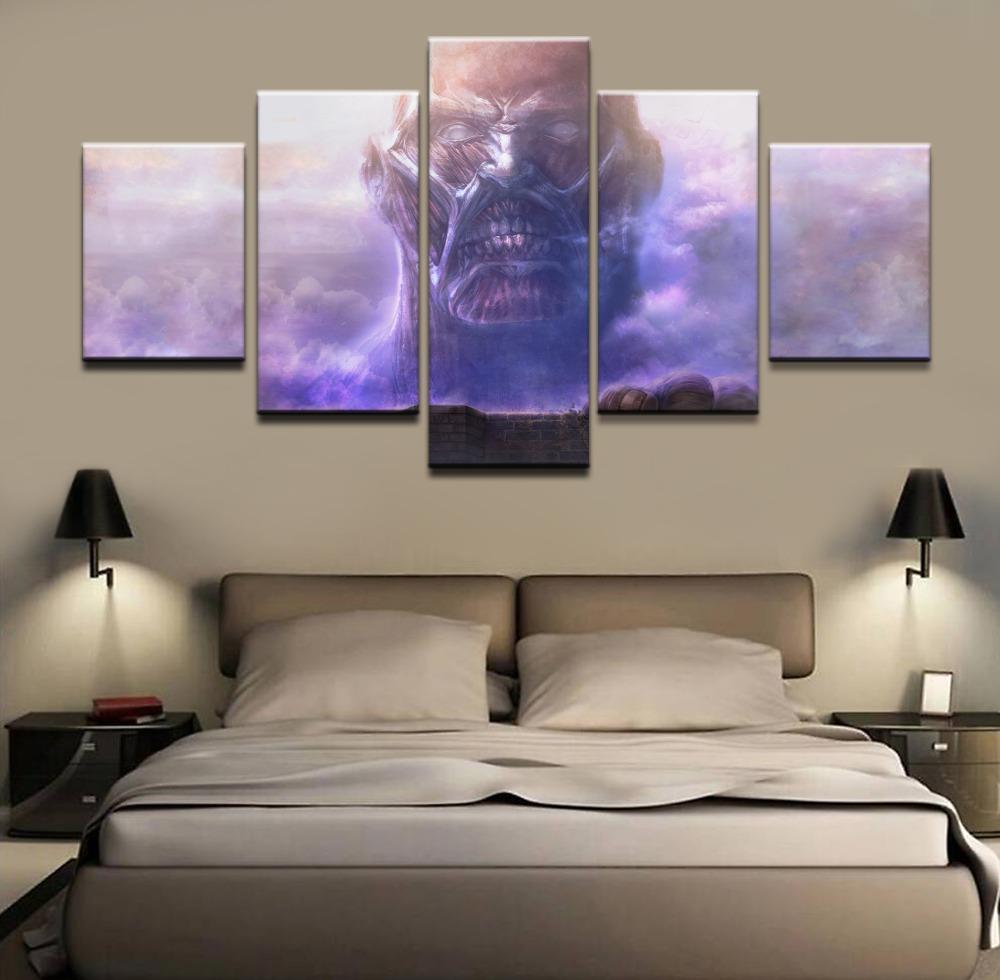 Attack On Titan Colossal Titan Poster 2 Anime Canvas Wall Art