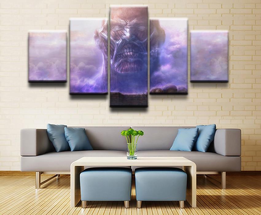 Attack On Titan Colossal Titan Poster 2 Anime Canvas Wall Art