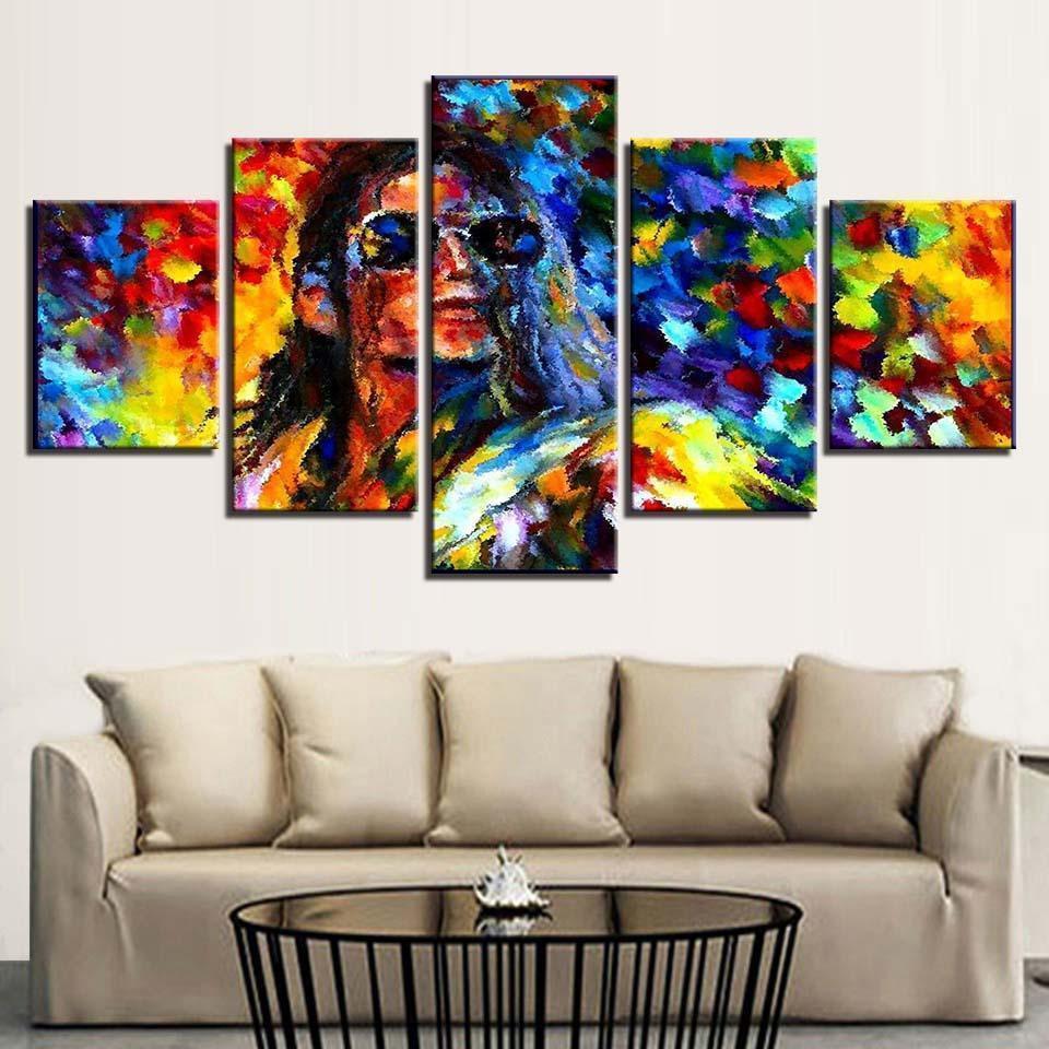 Colourful Michael Jackson Celebrity Canvas Wall Art